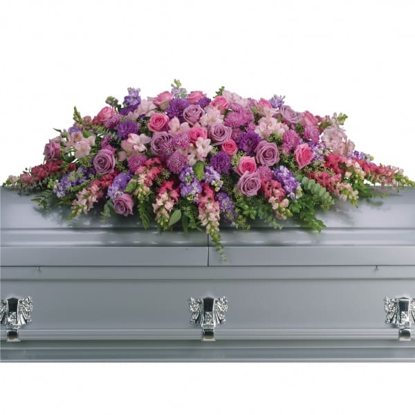 TRANQUILITY CASKET SPRAY Funeral Flowers in Athens, OH - HYACINTH