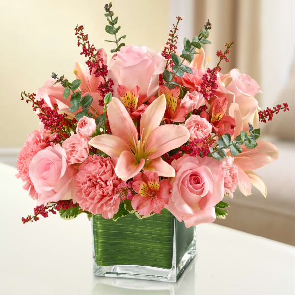Healing Tears - All Pink - Vase Arrangements | The Sympathy Store