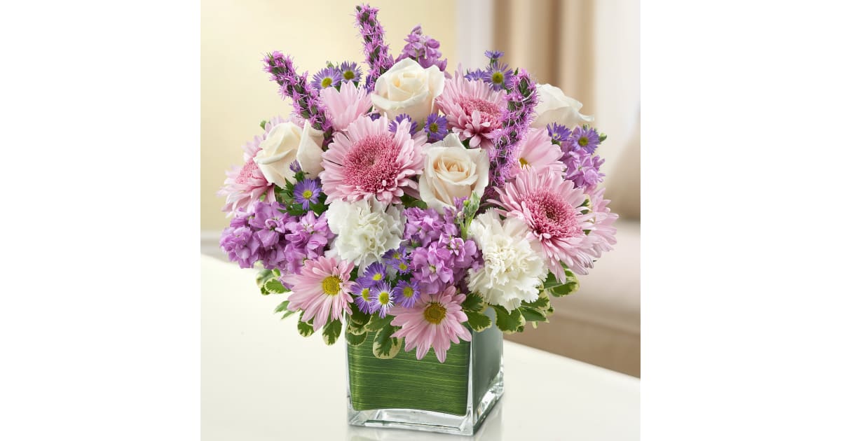 Healing Tears - Lavender and White - Vase Arrangements | The Sympathy Store