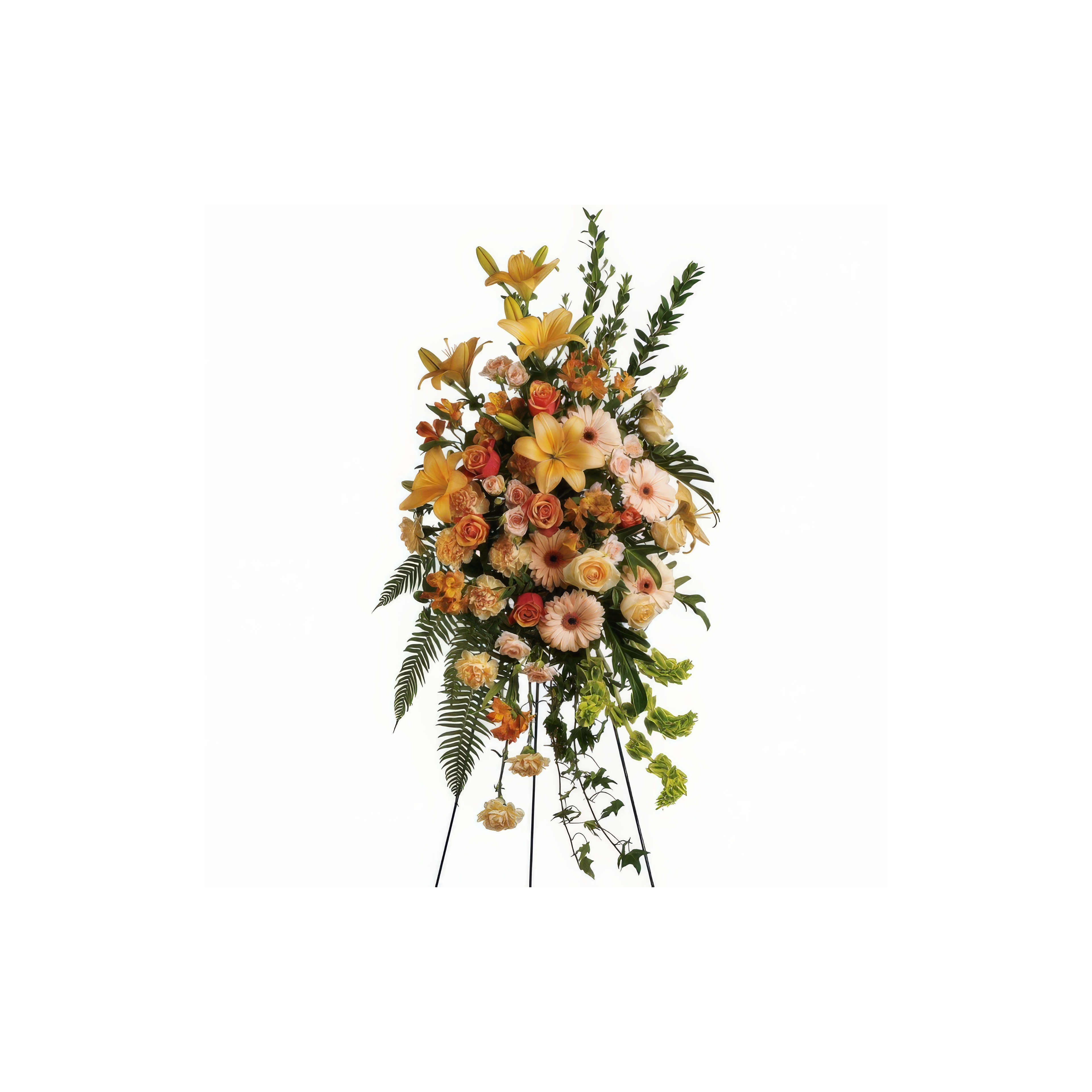 A beautiful arrangement of colorful roses and lilies for a celebration.