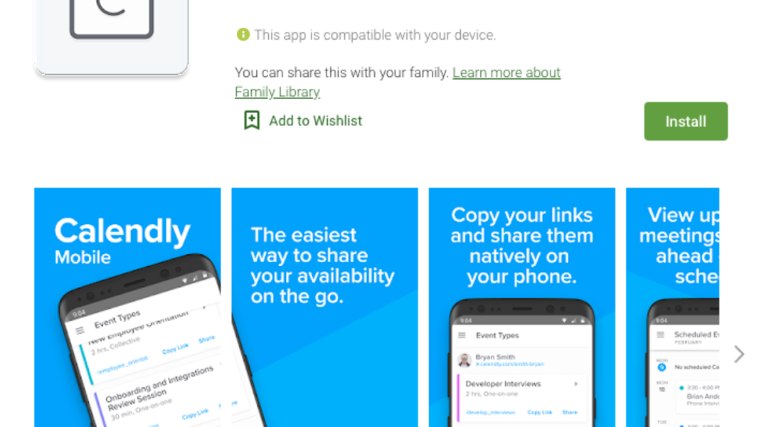 Calendly mobile recruitment app