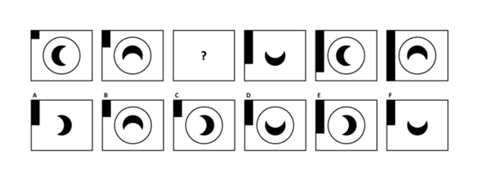 sequence completion diagrammatic reasoning question