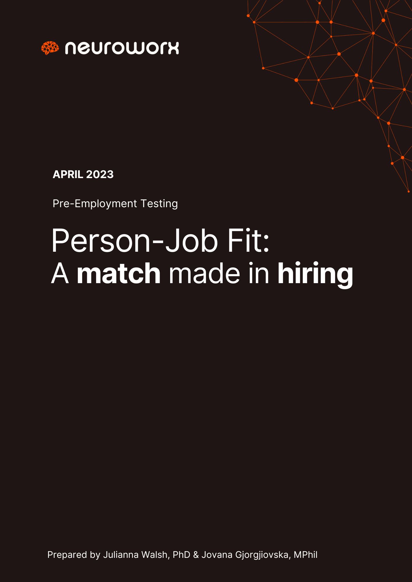 Person-Job Fit: A match made in hiring