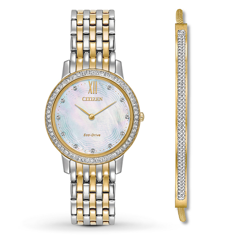 citizen silhouette crystal ladies watch