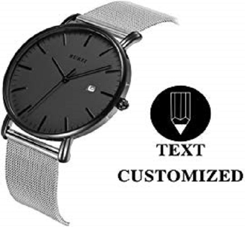 BUREI DIY Slim Quartz Wrist Watch