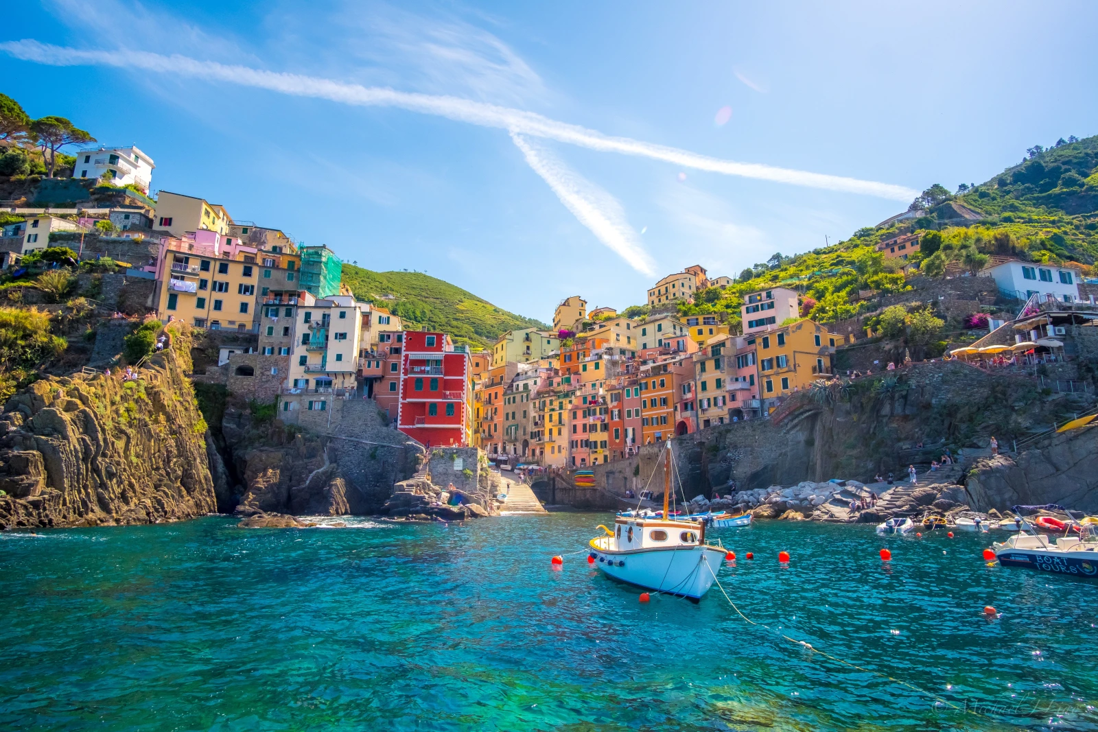 The Cinque Terre - travel from village to village on the Italian Riviera