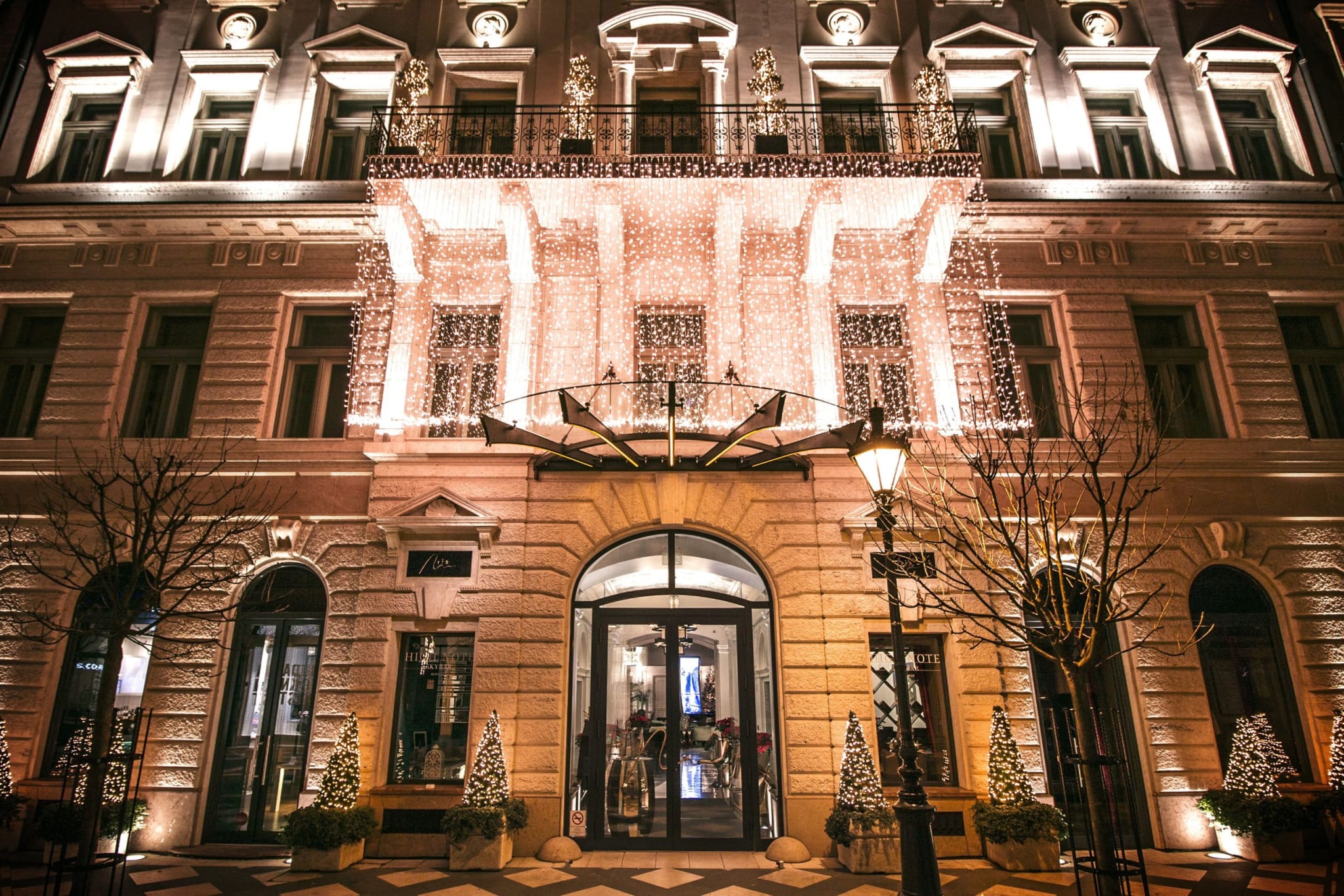 The facade of Aria Hotel in Budapest