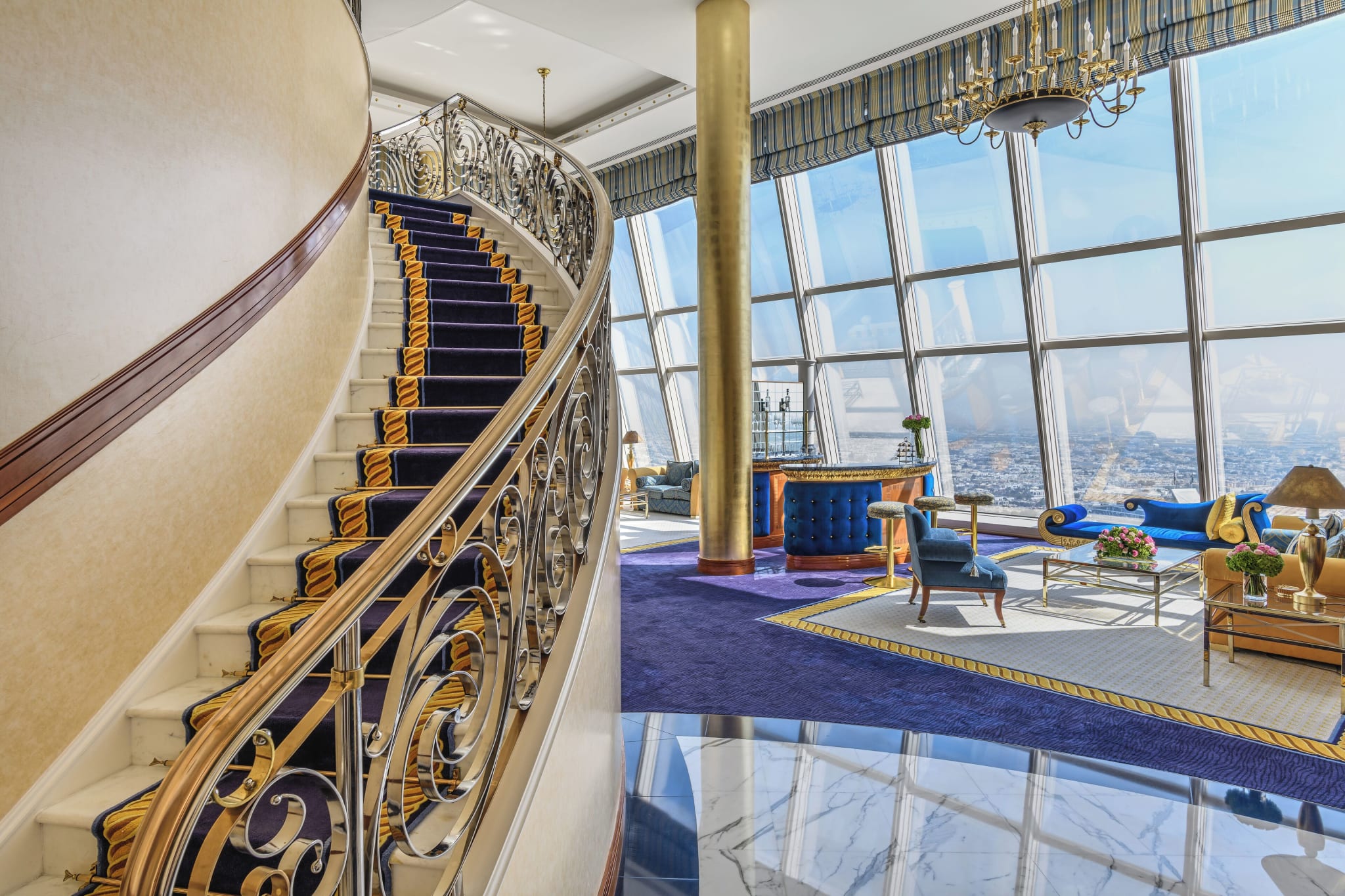 Burj Al Arab på sin egen øy i Dubai