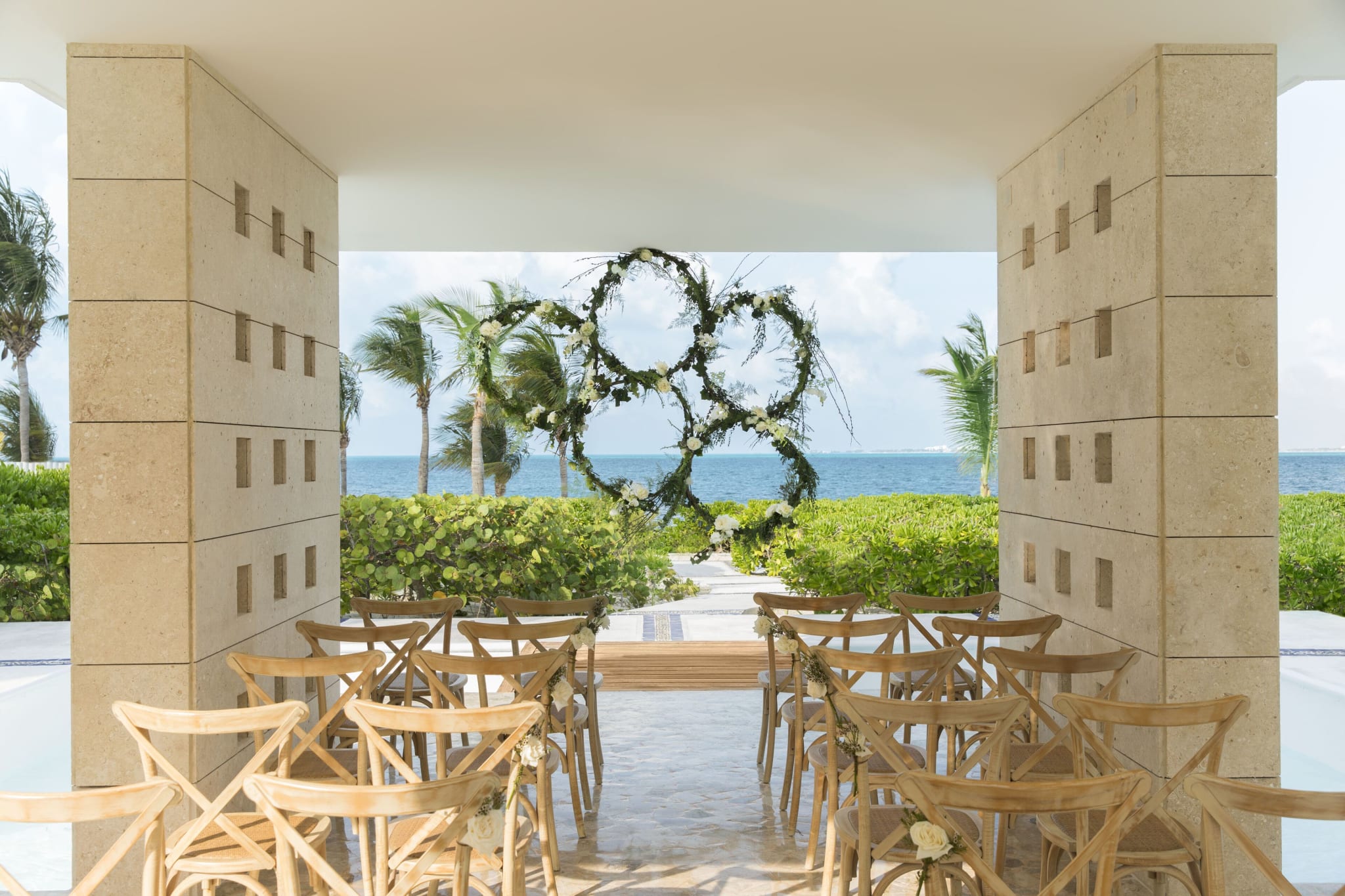 Pool and beach at Excellence Playa Mujeres in Mexico