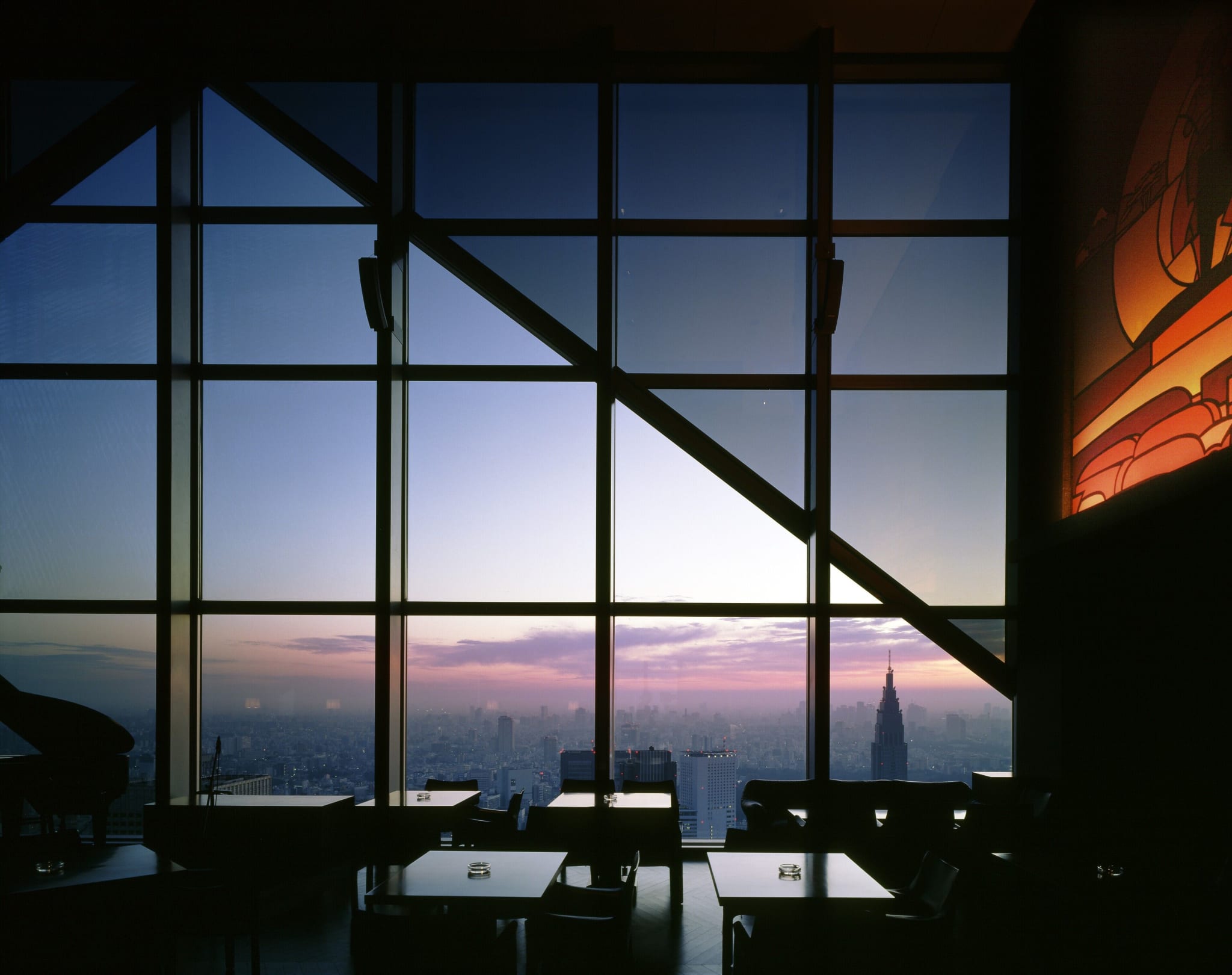 View over Tokyo at dusk from Park Hyatt Tokyo