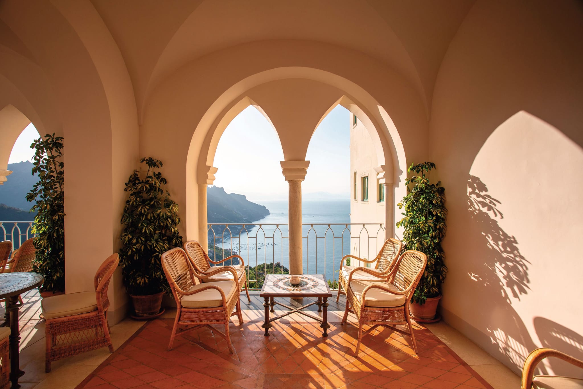 Utsikt over Amalfikysten fra Caruso i Ravello