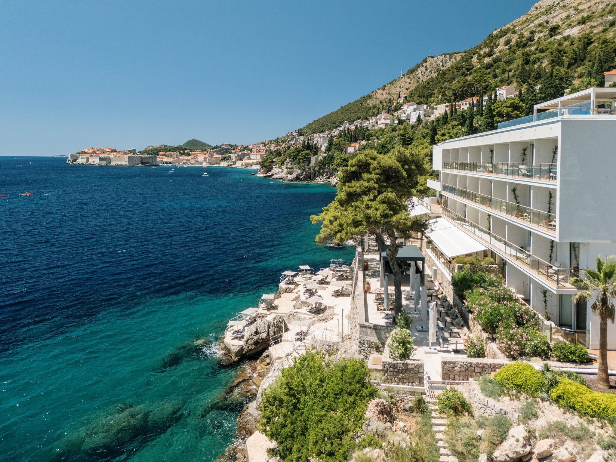 Villa Dubrovnik med utsikt mot gamlebyen