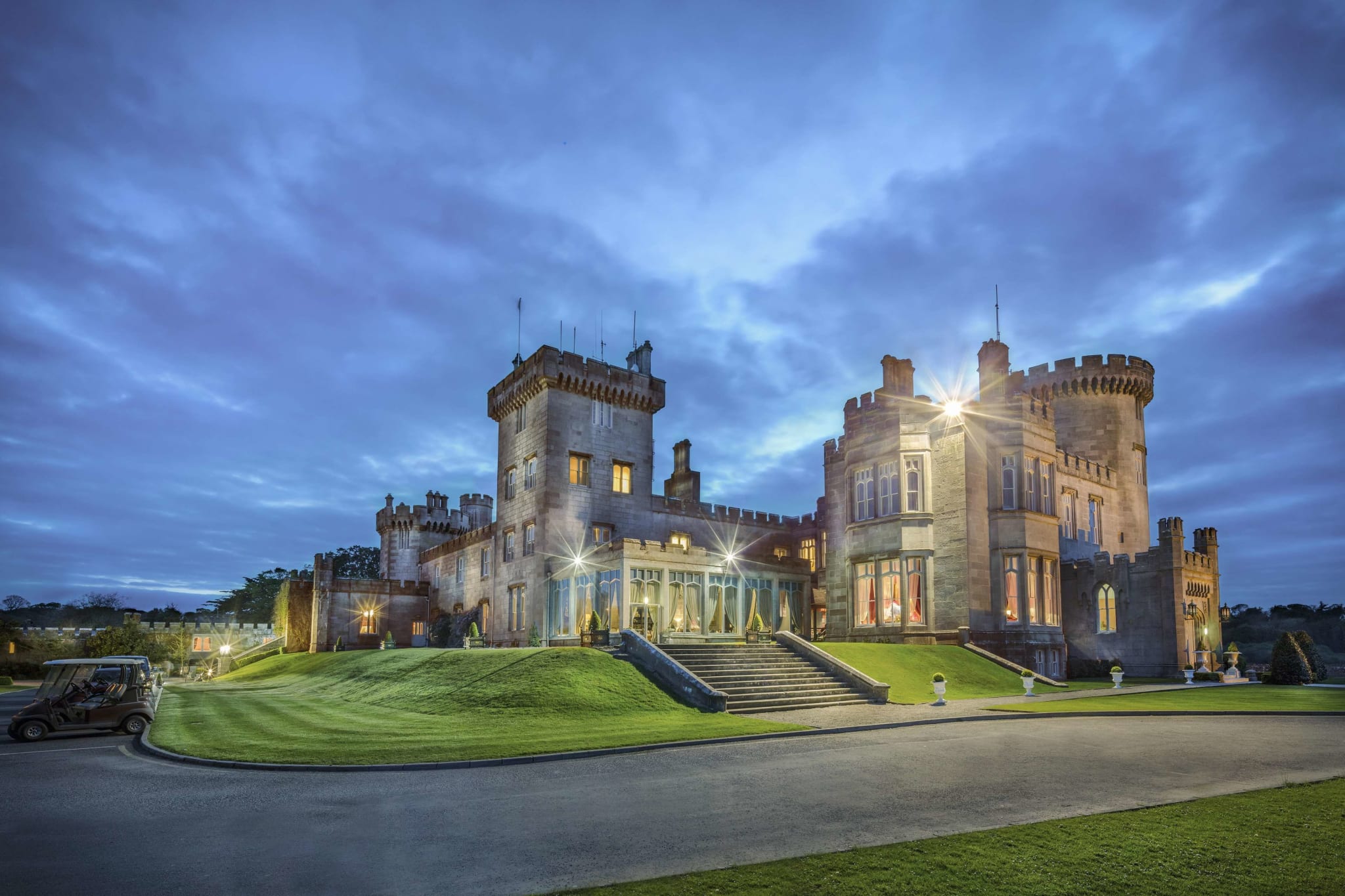 Dromoland Castle in the evening light