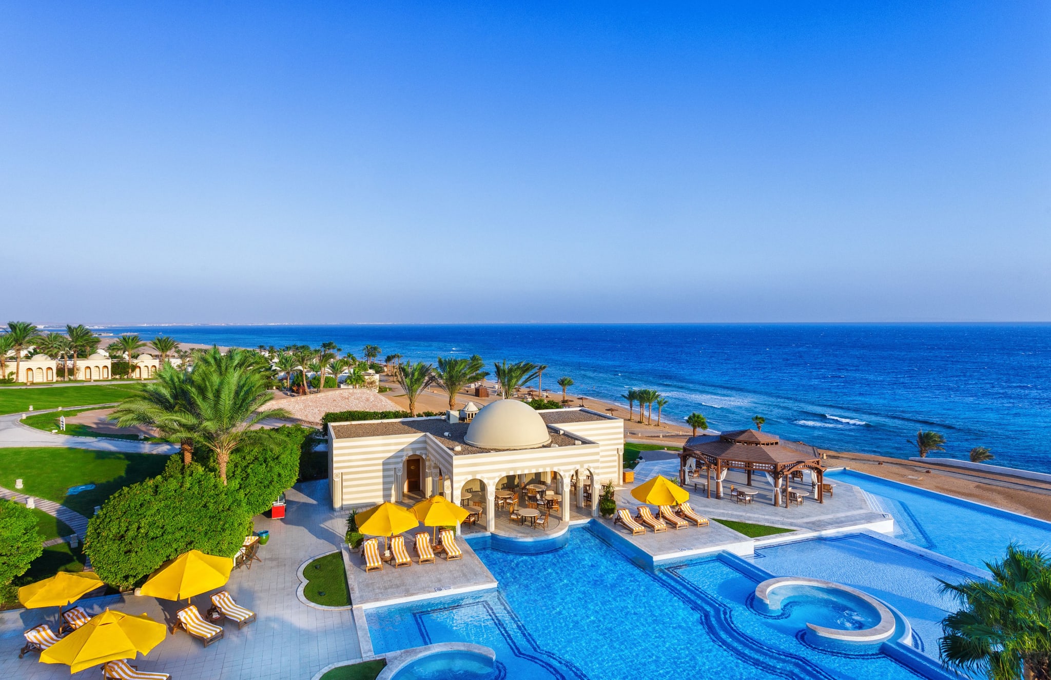 The Red Sea seen from The Oberoi at Sahl Hasheesh near Hurghada