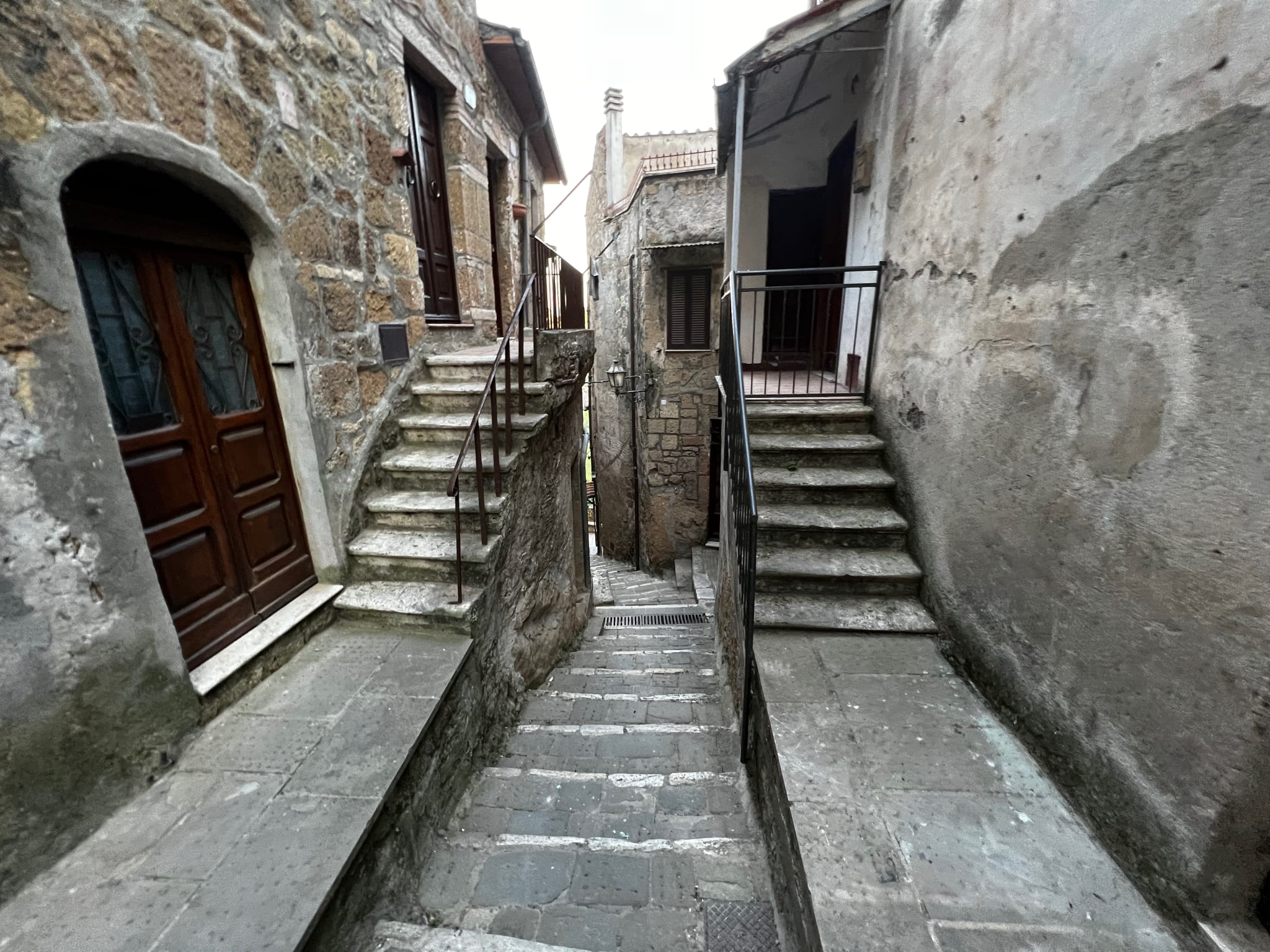 Pitigliano on top of a cliff of tuff in Tuscany