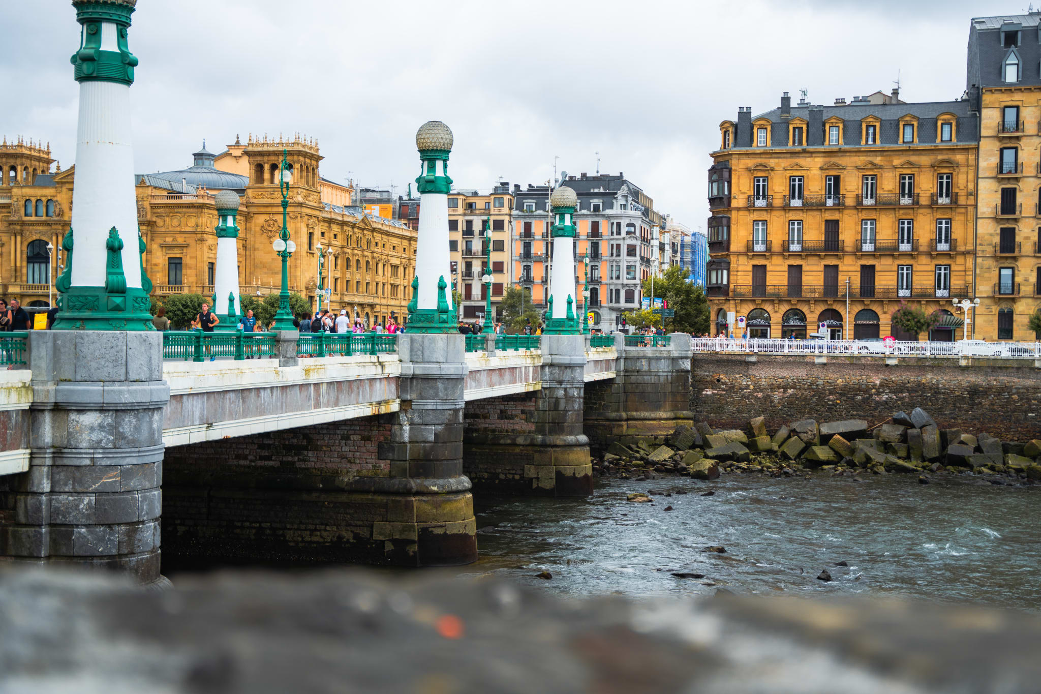The Kursaal bridge over the Urumea river in San Sebastián