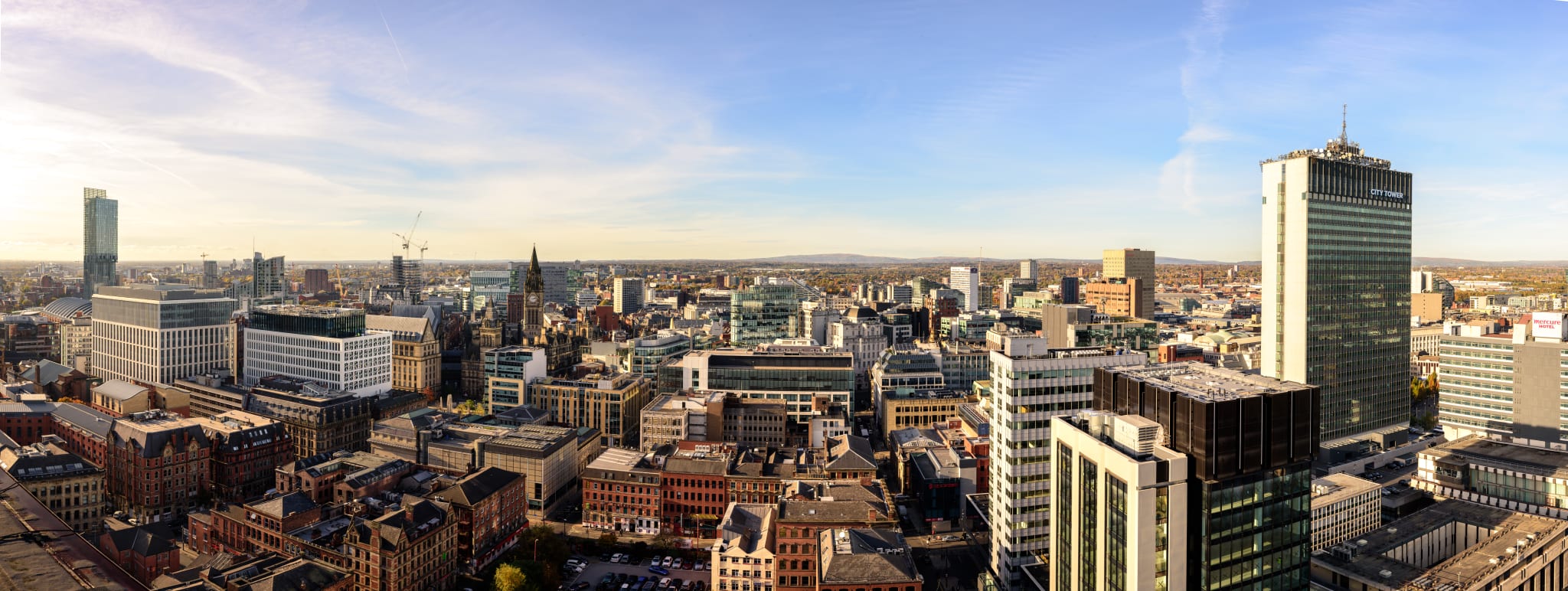 Panorama over central Manchester