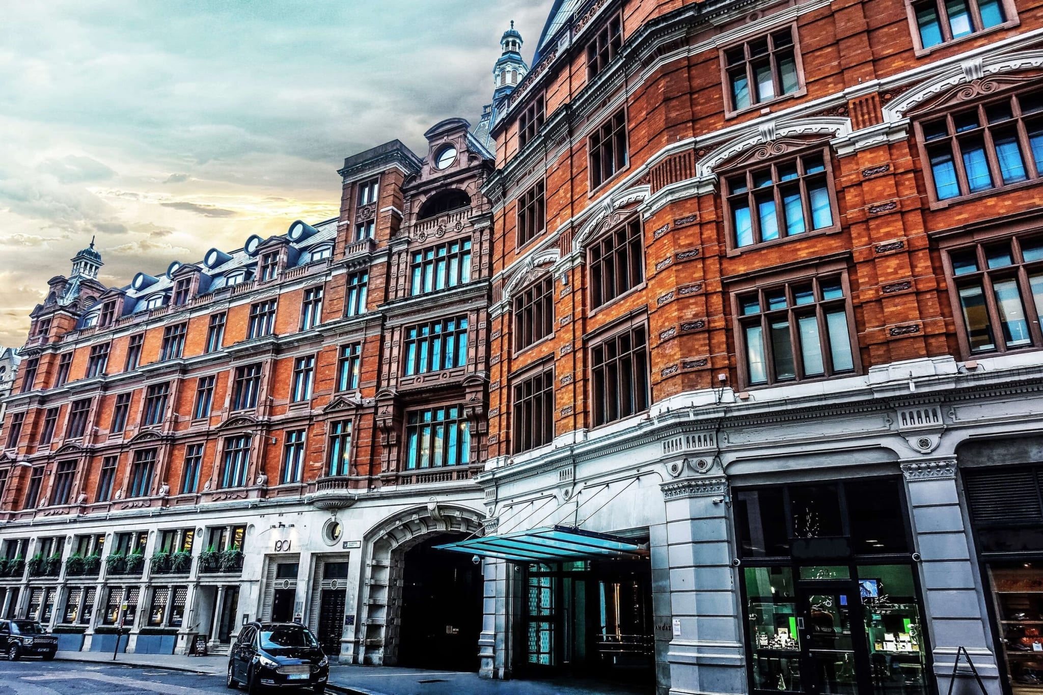 The Victorian red-brick facade of Andaz London Liverpool Street