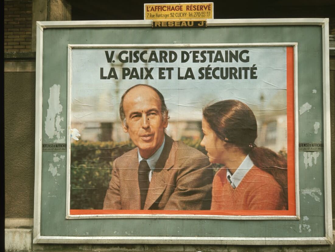 Affiche de la campagne présidentielle de Valéry Giscard d'Estaing - 1974