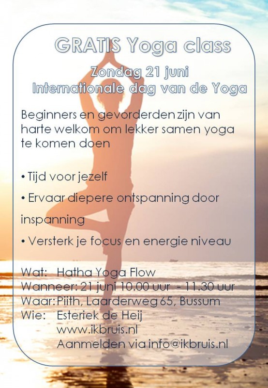 Internationale dag van de Yoga