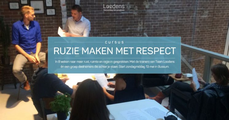 Cursus ruzie maken met respect.