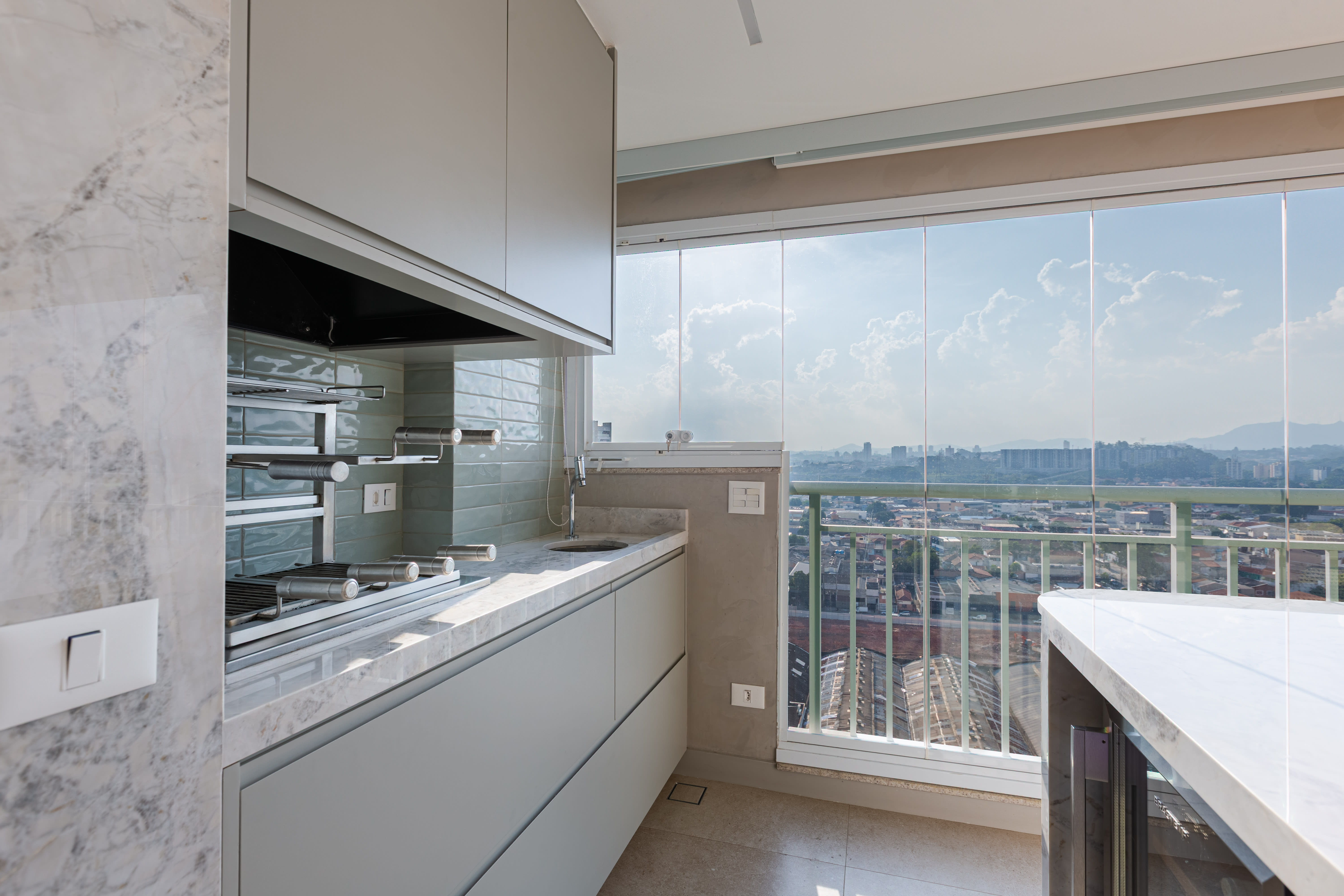 We generate photorealistic staged environments