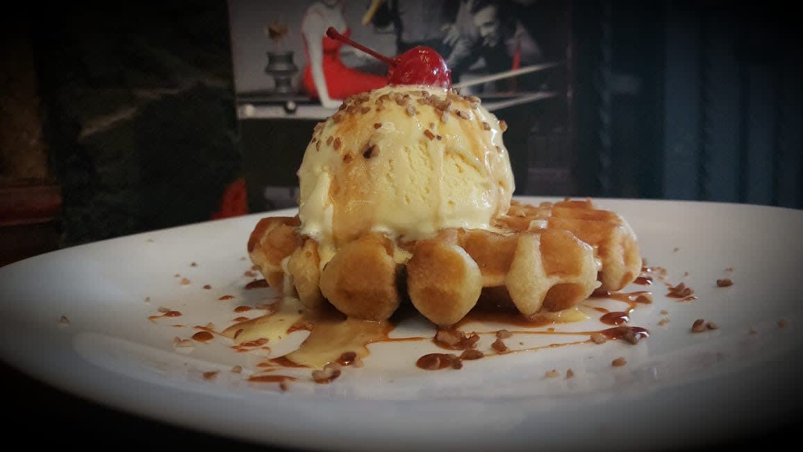 Waffle con Helado — przed
