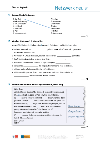 Netzwerk Neu B1 1 Pdf Netzwerk neu B1 / Lektionstests (PDF) - derdieDaF-Portal