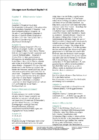 Kontext C1.1 Pdf Free Download Kontext C1 – Lösungen zum Kursbuch (Kapitel 7-12) - derdieDaF-Portal