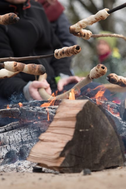 Stockbrot backen