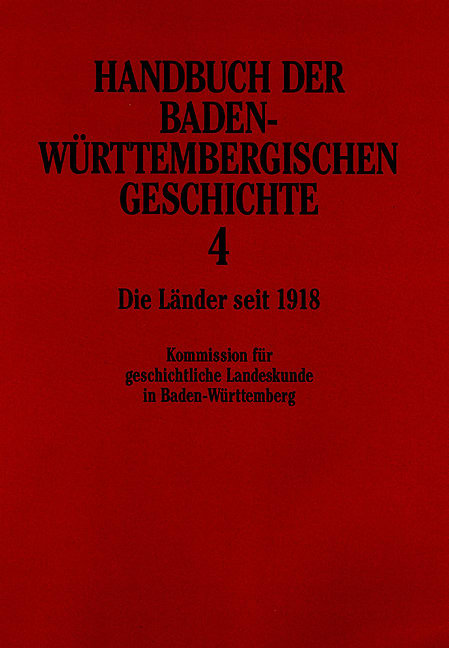 Handbuch der Baden-Württembergischen Geschichte