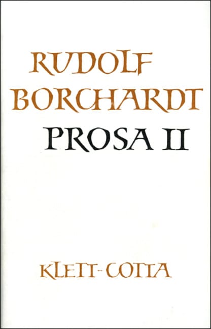 Gesammelte Werke in Einzelbänden / Prosa II