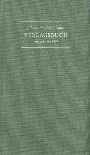 Johann Friedrich Cottas Verlagsbuch