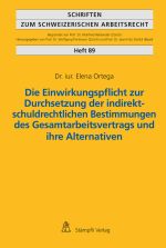 Cover Buchreihe Schriften zum schweizerischen Arbeitsrecht SSA
