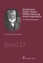 Cover Buchreihe Schriftenreihe zu Eugen Huber