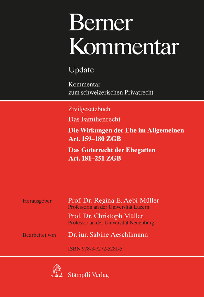 Cover Berner Kommentar Update