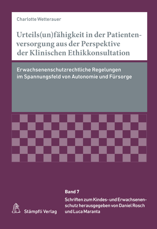 Cover Buchreihe Schriften zum Kindes- und Erwachsenenschutz SKES