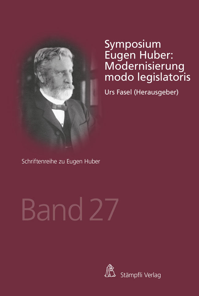 Cover Buchreihe Schriftenreihe zu Eugen Huber