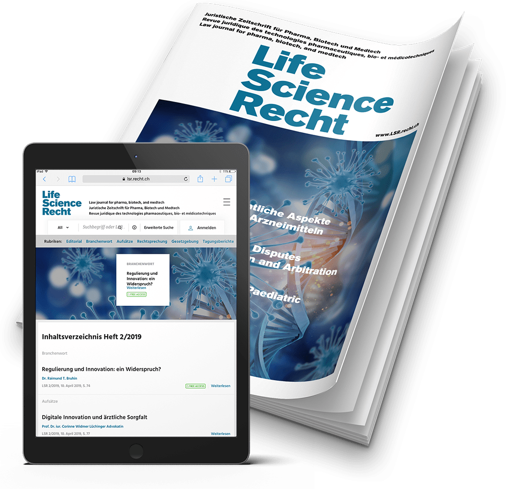 Cover und Tabletansicht Zeitschrift LSR