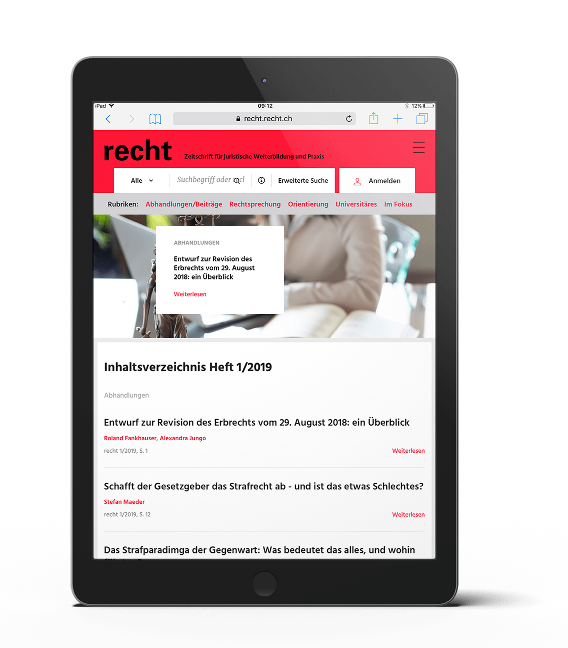 Tablet recht