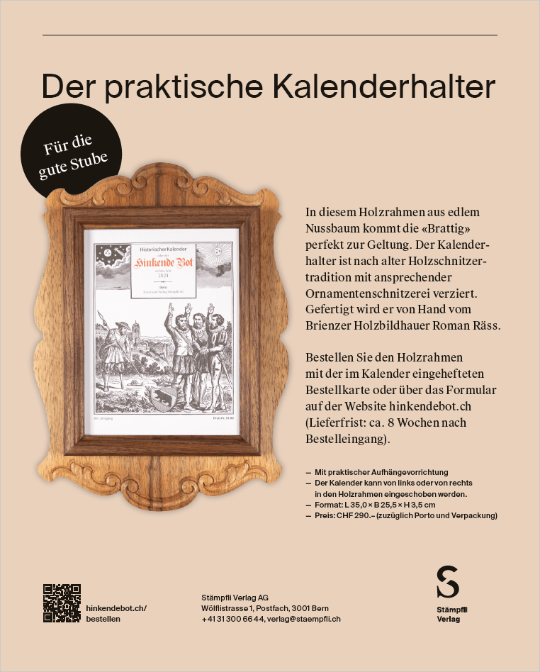 PDF-Screenshot handgefertigter Kalenderhalter für den Hinkenden Bot