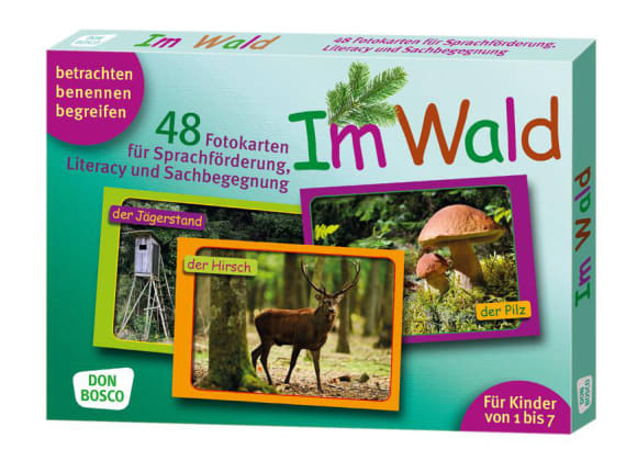 Im Wald. 48 Fotokarten für Sprachförderung, Literacy und