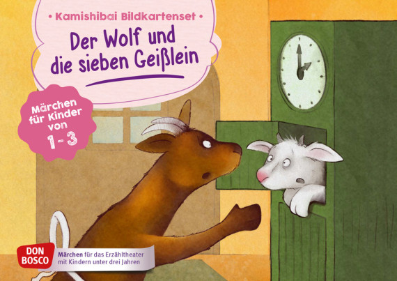 Der Wolf Und Die Sieben Geisslein Kamishibai Bildkartenset Marchen Fur Kinder Von 1 3 Offizieller Shop Des Don Bosco Verlags