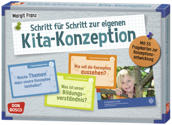 Schritt für Schritt zur eigenen Kita-Konzeption: Mit 55 Fragekarten zur  Konzeptionsentwicklung | Offizieller Shop des Don Bosco Verlags