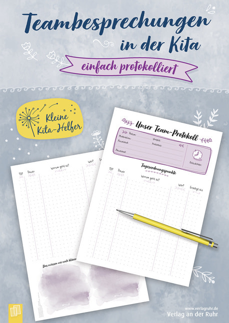 teambesprechungen in der kita einfach protokolliert a4 block zum ausfullen offizieller shop des don bosco verlags