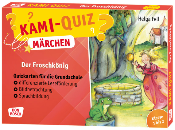 Kami Quiz Marchen Der Froschkonig Quizkarten Fur Die Grundschule Differenzierte Leseforderung Bildbetrachtung Sprachbildung Klasse 1 Bis 2 Offizieller Shop Des Don Bosco Verlags