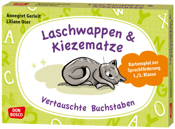 Laschwappen und Kiezematze. Vertauschte Buchstaben: Kartenspiel zur  Sprachförderung 1./2. Klasse | donbosco-medien.de. Der Onlineshop für ...