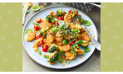 Bild zu Rezept für gebratene Kartoffel-Gnocchi mit Brokkoli, Tomaten und Linsen