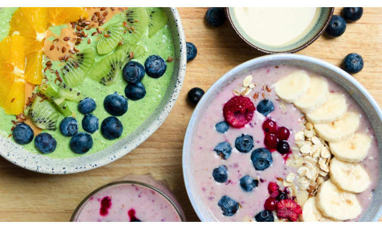 Smoothie Bowl Rezepte | Frühstück Smoothies vegan Beeren Himbeere Sommer