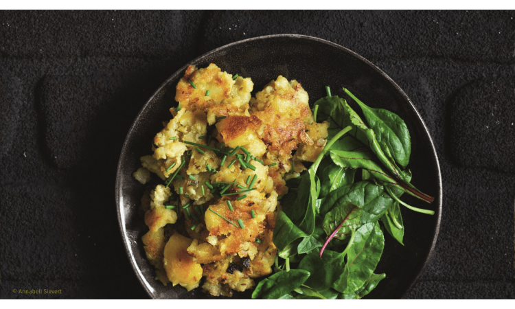 Kartoffelschmarrn und Chips aus Kartoffelschalen | Zero Waste Rezept nachhaltige Ernährung vegan